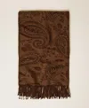 Twinset Étole Jacquard Avec Motif Paisley In Brown
