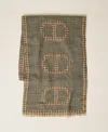 Twinset Checked Scarf In Green