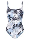 TWINSET EXOTIC PRINT ONE-PIECE SWIMSUIT