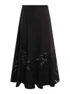 Twinset Lace-insert A-line Skirt