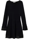 Twinset Falerd Black Mini Dress In Black