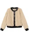 Twinset Faux-fur Jacket In Neutrals