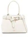 Twinset Faux-leather Tote Bag In Neutrals