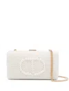 TWINSET FAUX-PEARL CLUTCH BAG