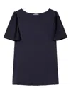 Twinset Fine Knitted T-shirt In Blue