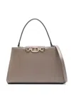 Twinset First Class Tote Bag In Gray