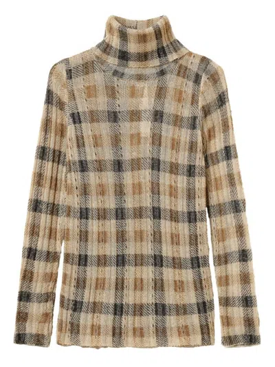 TWINSET FITTED HIGH TURTLENECK SWEATER