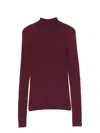 Twinset Fitted Ribbed Sweater In Red