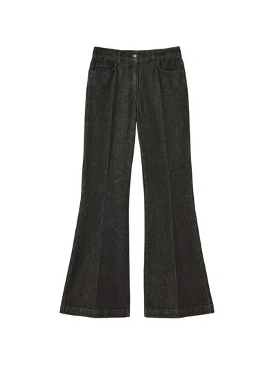 Twinset Five-pocket Flared Jeans In White