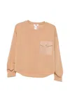Twinset Flap-pocket Drop-shoulder Sweatshirt In Multi