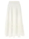 Twinset Twin Set Sangallo Skirt In White