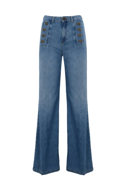 TWINSET FLARED JEANS WITH BUTTONS