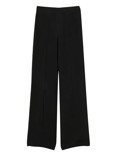 Twinset Flared Trousers In Black
