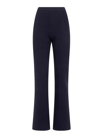Twinset Flared Trousers In Black