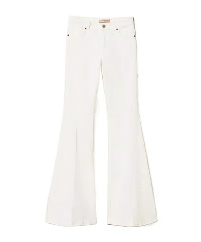 Twinset Flared Trousers In White