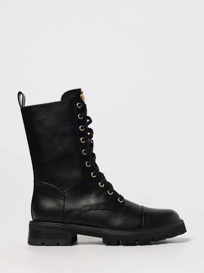 Twinset Round Toe Lace-up Boots In Multi