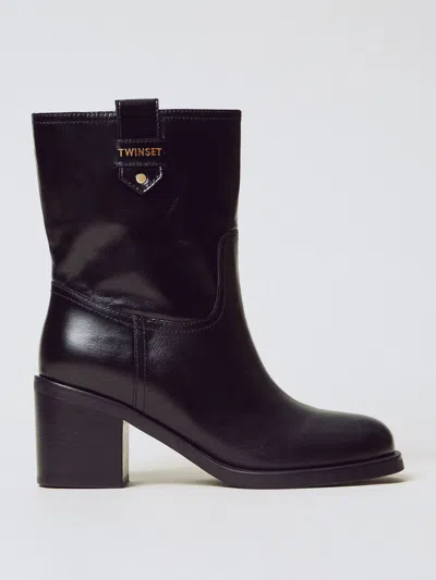 TWINSET BOOTS TWINSET WOMAN COLOR BLACK,H26140002