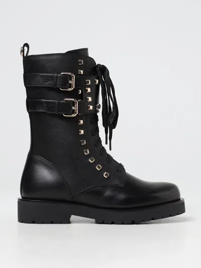 Twinset Flat Ankle Boots  Woman Color Black In Schwarz