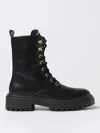 Twinset Rhinestone Embellished Oval T Boots In Schwarz