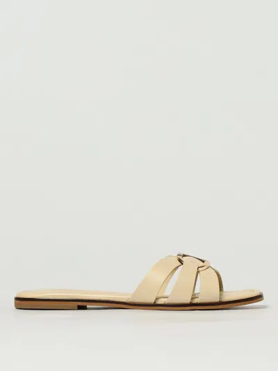 Twinset Flat Sandals  Woman Color Cream