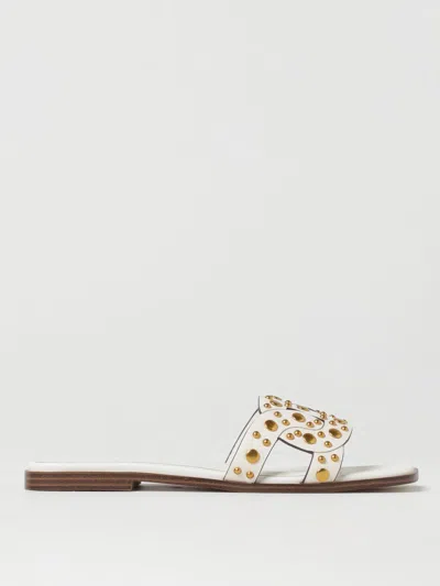 TWINSET FLAT SANDALS TWINSET WOMAN COLOR WHITE,G84770001