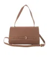 Twinset Flip Large Shoulder Bag In Light Chocolate Color