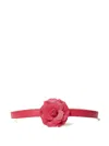 Twinset Floral-appliqué Belt In Pink