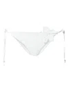 Twinset Floral-appliqué Bikini Bottoms In White