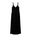 Twinset Black Long Sleeveless Dress With V Neck In Black