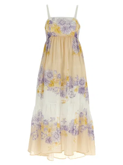 Twinset Floral Dress In Multicolor