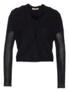 Twinset Twin-set Floral Embroidery Knit Sweater In Black