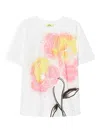 Twinset Floral Graphic T-shirt In White