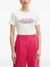 Twinset Floral-patterned T-shirt In White
