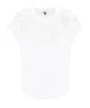 Twinset Floral Patch T-shirt In White