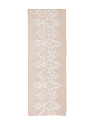 Twinset Floral-pattern Scarf In Neutral