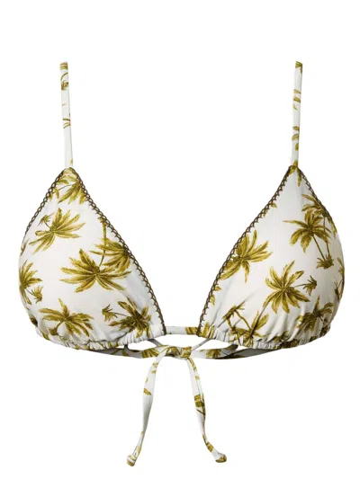 Twinset Floral-print Bikini In Neutrals