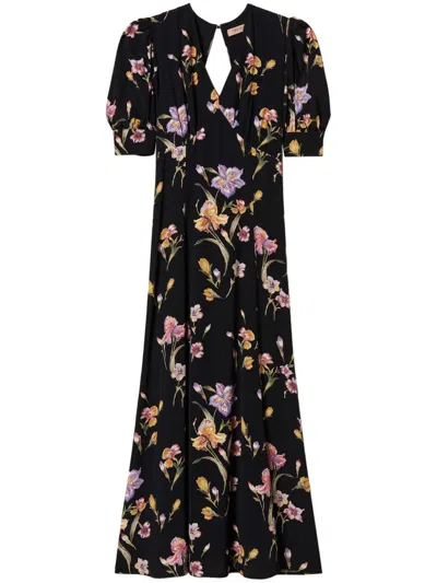 TWINSET FLORAL-PRINT CREPE DRESS