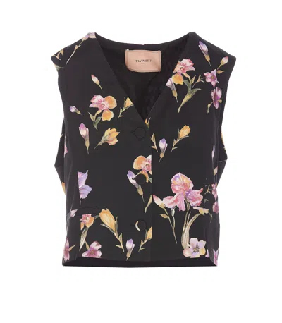 TWINSET FLORAL PRINT GILET