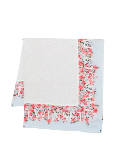 Twinset Floral-print Scarf In White