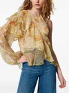 Twinset Single-shoulder Printed Blouse