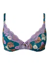 Twinset Floral-print Triangle Bra In Multi