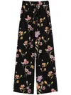 Twinset Twin-set Relaxed Fit Black Trousers In Black
