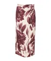 Twinset Floral Skirt In Multi