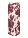 Twinset Floral Skirt In Multi