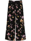 Twinset Twin-set Relaxed Fit Black Trousers In Black