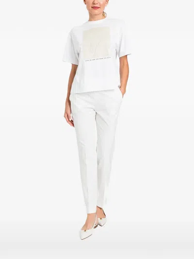 Twinset Regular T-shirt With Print And Embroidery In Multi
