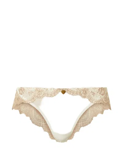 Twinset Floral-lace Brazilian Briefs In Multi