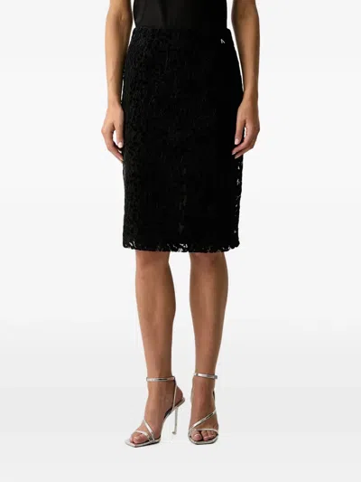 Twinset Floral-lace Pencil Midi Skirt In Multi