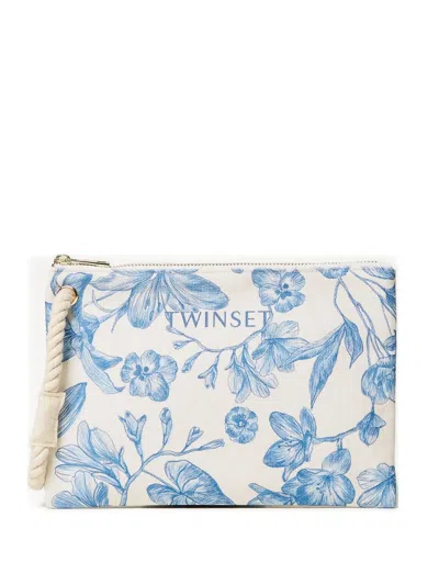 Twinset Floral-print Handle Purse In Multi