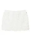 Twinset Flower Mini Skirt In White
